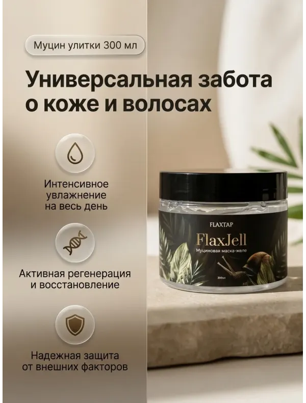 Муциновая желе-маска FlaxJell