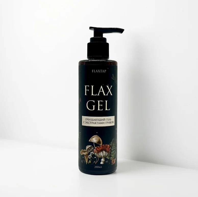 Очищающий гель с экстрактами грибов FlaxGel